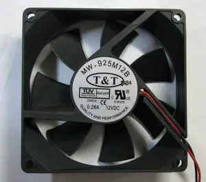 MW-925M12B 9CM 92*25mm Cooling Fan with 12V 0.28A 2 wires