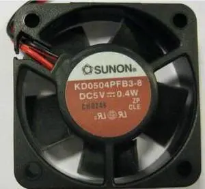 SUNON 4010 KD0504PFB3-8 square Cooling fan with 5V 0.4W 2-wires SUNON 4010 KD0504PFB3-8 square Cooling fan with 5V 0.4W 2-wires