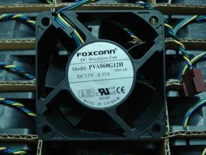 FOXCONN 6025 PVA060G12H Square cooling fan with 12V 0.35A 4-Wires