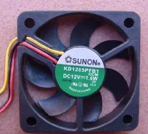 Square Cooler of SUNON 50*10mm KD1205PFB1 with 12V 1.6W 3-Wires case fan cpu cooler