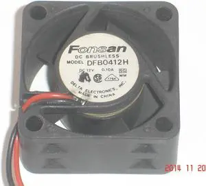 DC square Cooler of Delta 4020 DFB0412H with 12V 0.10A 2-Wires DC square Cooler of Delta 4020 DFB0412H with 12V 0.10A 2-Wires