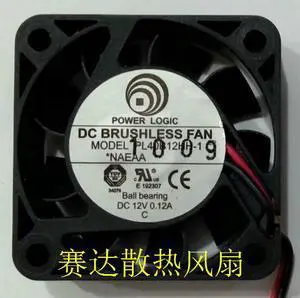 DC square Cooler of 40*10mm PL40B12HH-1 with  12V 0.12A 2-Wires case fan