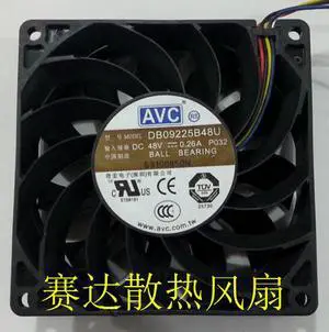 DC square Cooler of AVC 9225 DB09225B48U with  48V 0.26A 4-Wires For Power case DC square Cooler of AVC 9225 DB09225B48U with  48V 0.26A 4-Wires For Power case