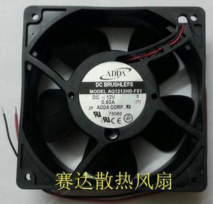 DC Brushless cooler of ADDA 12038 AQ1212HB-F51 with  12V 0.5A 2-Wires Sever case fan