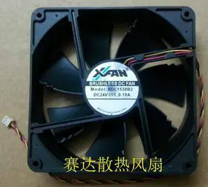 DC Brushless Cooler of XFAN 15038 RDL1538B2 with 24V 0.18A 3-Wires