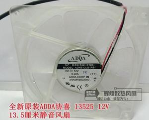 ADDA ADN512LB-A91 3RAMFB003900 13525 12V 0.22A 2-Wires 2-Balls bearing Cooling Fan For PC case,switcher