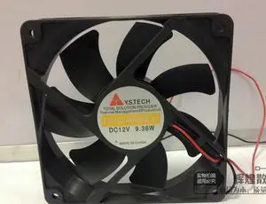 12025 12CM  FD1212259B DC Cooler with 12V 9.36W 2-Balls Bearing 2 Wires case fan