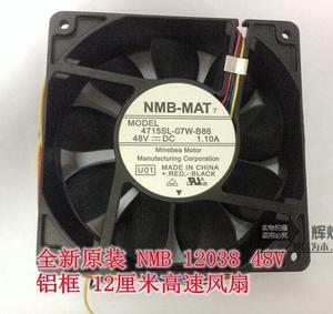 NMB 4715SL-07W-B86 12038 48v 1.1A 12CM 4Wires Aluminum frame axial Cooler For case, Car