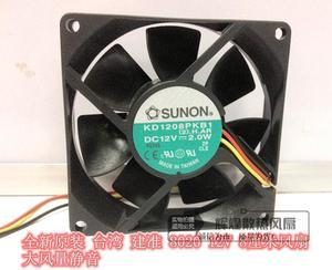 SUNON 8cm 8020 12V 2.0W 3-Wires KD1208PKB1 For Power supplier