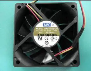 AVC DA7020B12U 7020 DC12V 0.70A 2-Balls Bearing Cooling fan 3 Wires 3 Pins for  CPU case