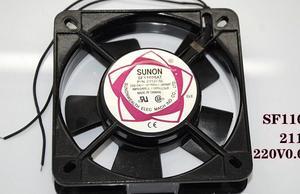 SUNON SF11025AT 2112HSL 11025 Sleeve Bearing Cooling Fan with 220~240V AC  ,50/60(Hz),23/21(W), 2 Wires