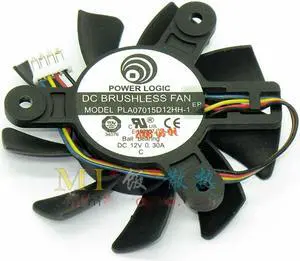 Power Logic PLA07015D12HH-1 12V 0.3A 4 wires 4 pins vga fan graphics card cooler