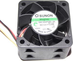 SUNON 4028 GM1204PQB1-8A 12V 2.6W 3Wire 1u 2u server Fan,Cooling Fan