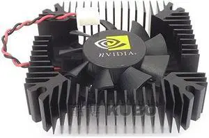DC Cooler fan with heatsink DC 12V 2 Wires 2 Pins For NVIDIA 7300 8400 X1300