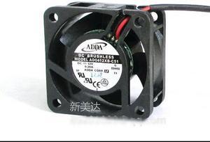 Original ADDA AD0412XB-C51 4020 DC 2 balls Bearing Cooling fan with 12V 0.20A 2 Wires 2Pins