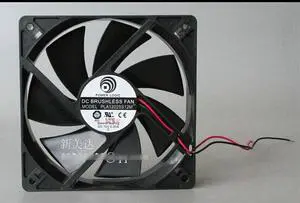 Power Logic PLA12025S12M  12cm sleeve bearing Cooling fan with 120*120*25MM DC 12V 0.2A 2 Wires