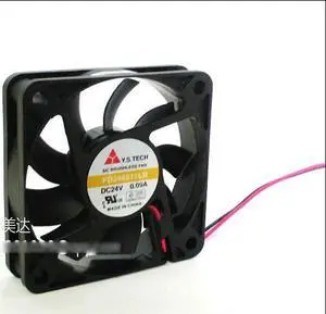 Original Y.S TECH FD246015LB 6015 2 Balls Bearing Cooling fan with  24V 0.09A 2 Wires Original Y.S TECH FD246015LB 6015 2 Balls Bearing Cooling fan with  24V 0.09A 2 Wires