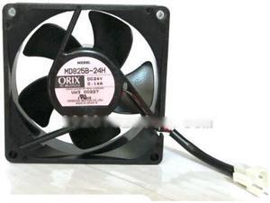 Original ORIX MD825B-24H 8025 2 Balls Bearing Cooling fan with 24V 0.14A 80X80X25MM