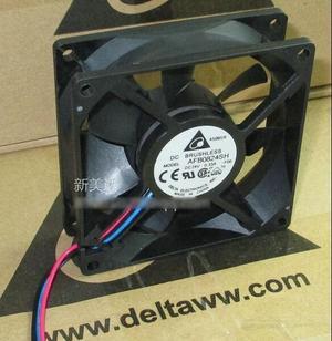 Delta AFB0824SH -F00 8025 2 Balls Bearing Cooling fan with 24V 0.33A 4000rpm 46.62CFM 40dbA 3 Wires