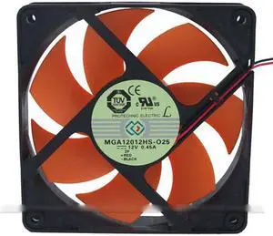 Magic 12CM MGA12012HS-O25 Hydraulic bearing cooler with 12V 0.45A 2 Wires
