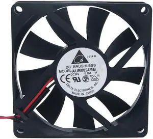 Delta 8015 AUB0824MB Hydraulic Bearing DC Cooler with 24V 0.10A 2 Wires