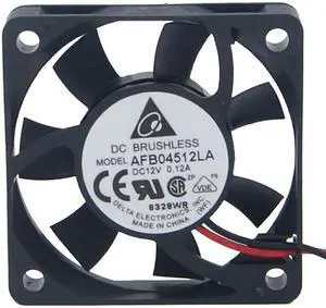 Delta 4.5CM AFB04512LA Dual Balls Bearing Cooler with 12V 0.12A 2 Wires