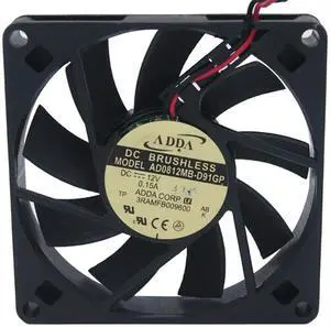 ADDA AD0812MB-D91GP 8cm Dual balls Bearing Cooling fan with 12V 0.15A 2 Wires  2Pins Connector