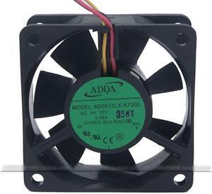 ADDA 6CM 6025 AD0612LX-A73GL Hypro alloy bearing Cooling fan with 12V 0.08A 3 Wires 3Pins Connector