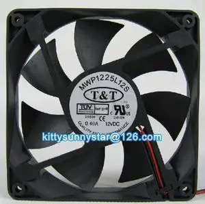 T&T 12025 MWP1225L12S 12V 0.4A 2Wire Computer Case Fan,Cooling Fan