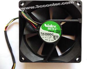 NIDEC 9025 M33422-35 12V 0.29A 4 Wires 4 Pins Connector
