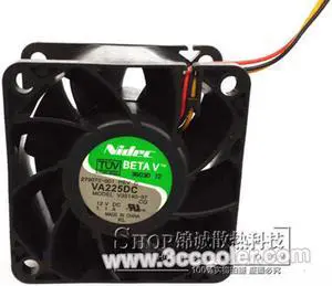 NIDEC VA225DC 6038 V35140-57 279036-001 12V 1.1A 3 Wires Cooling fan NIDEC VA225DC 6038 V35140-57 279036-001 12V 1.1A 3 Wires Cooling fan
