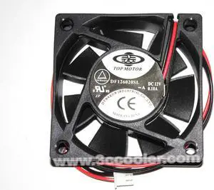 DF126020SL 12V 0.18A 2 Wires 2 Pins Connector DC square Cooling fan