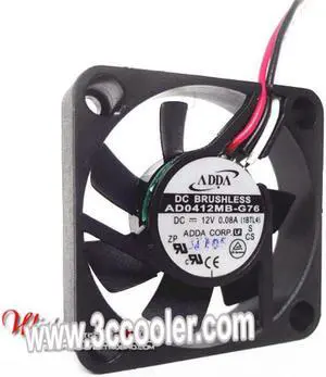 Original ADDA 5010 5CM AD0512MB-G70 Dual balls bearing  2 Wires 12V 0.07A Silence Cooling fan