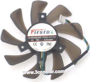 FirstD FD9015U12S 12V 0.55A 4 Wires 4 Pins Connector Frameless Cooling fan, VGA Fan