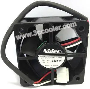 Nidec U40G12MS1A5-53J65 4CM 4020 12V 0.03A 3 Wires 3 Pins Connector DC Fan