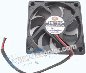 SUPERRED 6010 12V 0.12A 6CM CHB6012CB-NO(E)  Cooling fan