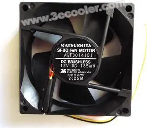 MATSUSHITA SF80  ASF891137  ASF891078 ASF8014101 12V 185mA 3 Wires Cooling fan Inverter Cooler