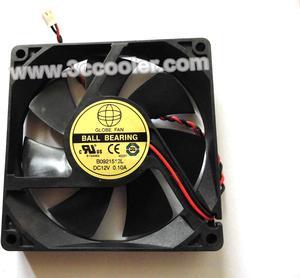 Globe Fan 9215 B0921512L 12V 0.1A 2 Wires 2 Pins Connector  Square DC Cooling fan