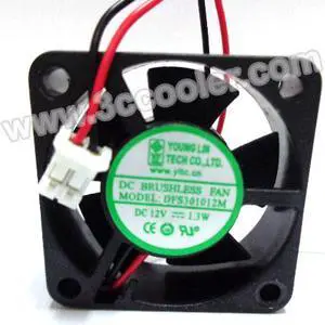 50 Pcs for YOUNGLIN DFS301012M 3010 3CM 12V 1.3W 2 Wires 2 Pins Connector For  Set top box router hard disk