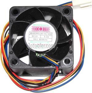 MECHATRONICS 4028 MD4028H12B1+6 RSR 12V 0.21A 4 Wires 4 Pins Connector Square DC Cooling fan