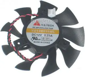 Y.S.TECH YD128015ML 12V 0.23A 2Wires VGA Cooling fan