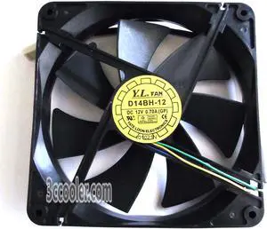 YateLoon 14025 D14BH-12 12V 0.7A 4 Wires 4 Pins Connector Square Cooling fan YateLoon 14025 D14BH-12 12V 0.7A 4 Wires 4 Pins Connector Square Cooling fan