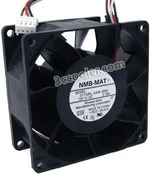 Original NMB 3115RL-04W-B86 12V 2.15A 8 CM 8038  4 Wires 4 Pins server Fan