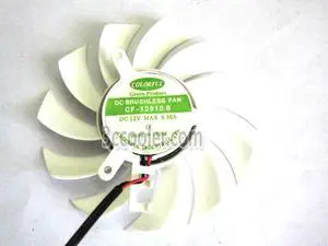 EVERCOOL CF-12810B 12V 0.3A 2 Wires 2 Pins Connector VGA Fan