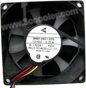 Melco 80MM MMF-08C12DS FC0 12V 0.23A 3 Wires without Connector Cooling fan