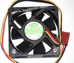 Colorful 5015 CF-12515 12V 0.18A 3 Wires 3 Pins Connector  Square DC Cooling fan