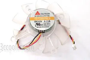 Y.S.TECH 8015 YD128015LS 12V 0.11A 3 Wires Cooling fan for Video Card