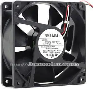 Original NMB 4715KL-05W-B59 12038 24V 0.65A 12CM 3 Wires 3 Pins Inverter converter DC Fan