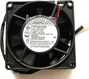 PAPST 8025 TYP8414HR 24V 5.8W 2 Wires 2 Pins Connector Cooling fan