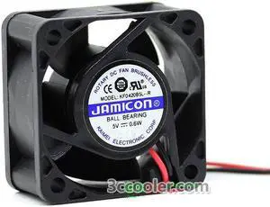 Jamicon 40*20MM KF04020B5L 5V 0.6W 2 Wires DC Case Fan axial fan